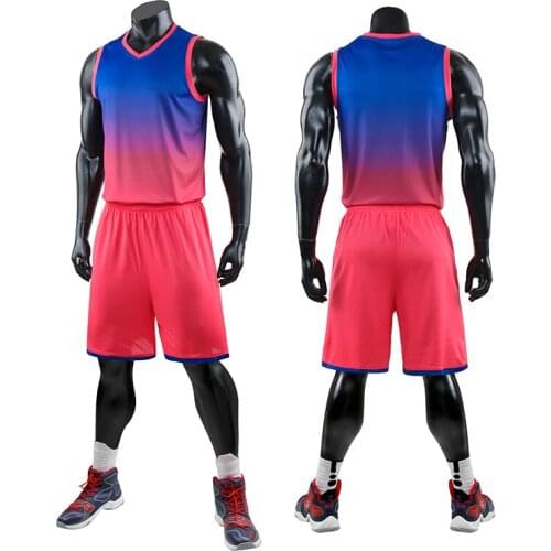Throwback basketball jerseys set men blank team basketball jerseys uniforms women pockets basketball training jersey suits print