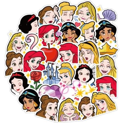 40pcs Not repeating Disney sticker toy Disney Princess Donald Duck Minnie Stitch Cute sticker luggage notebook graffiti stickers