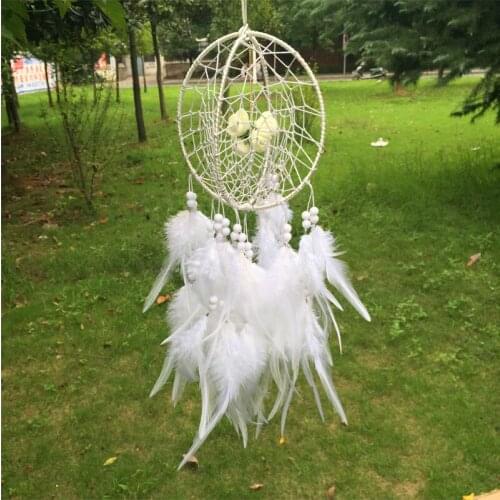 New fashion originality big Hot flower Dreamcatcher Wind Chimes Indian Style Feather Pendant Dream Catcher Gift