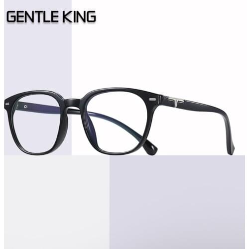 GENTLE KING Lightweight TR90 Full Rim Blue Light Blocking Glasses Comfortable Students Eyeglasses For Computer Anti Eyestrain