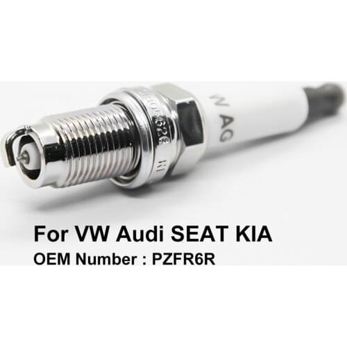 COWTOTAL Platinum Spark Plug for Volkswagen Tiguan Golf Beetle Scirocco Audi A1 A3 SEAT Ibiza OE PZFR6R 03C905601A ( Pack of 4 )