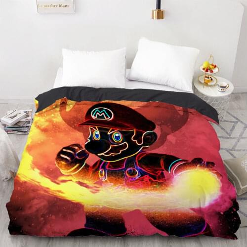1 PCS 3D Printed Mario The Soul Hero Duvet Cover 200x220 Size Printing NO Pillowcases And NO Sheets Home Textiles Comforter