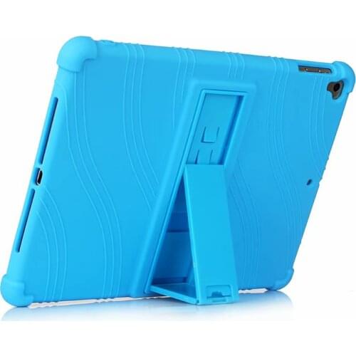 Shockproof Stand Soft Cove For iPad 9.7 2017 2018 Pro 9.7 Air 1/2 Tablet PC Anti-Fall Shell Bracket Hockproof Silicone Case +pen
