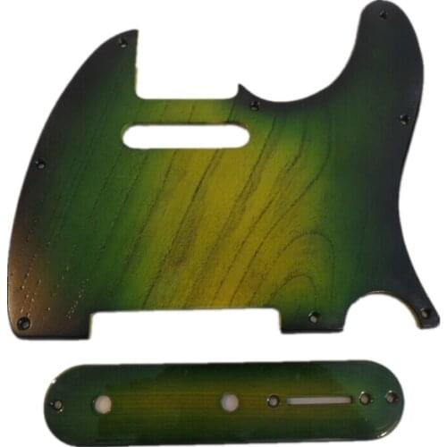 MAPLE WOOD PICKGUARD & CONTROL PLATE FOR TELECASTER GUITAR #4200