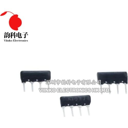 20pcs DIP exclusion Network Resistor array 4pin 1K 2.2K 3.3K 5.1K 10K 15K ohm