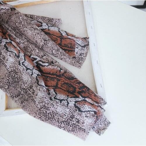 2020 Newest Snake Grain Print Fringe Scarf Shawls Long Soft Viscose Leopard Scarves Hijab Muffler Free Shipping