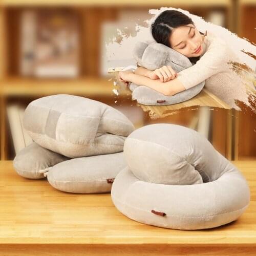 Modern and Simple Nap Pillow Classic Multifunctional Cute Student Office Lunch Break Cushion Home Detachable Soft Pillow