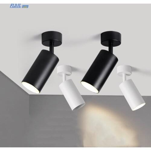 Dimming LED Downlight 7W 10W 15WLED Track Spotlight COB Ceiling Light GU10 Clothing Store Home Lighting AC110v 220v