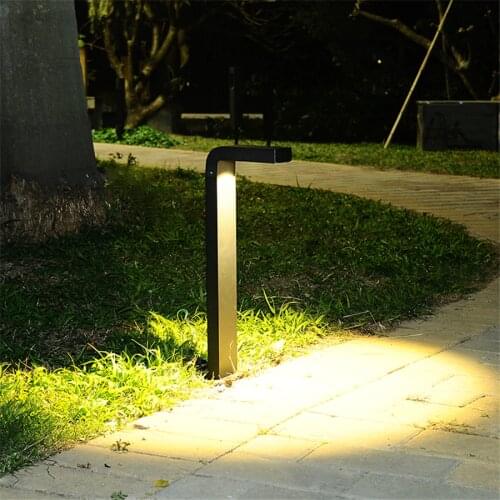 Thrisdar Outdoor 7-shape Landscape Lawn Light Waterproof Villa Garden Pillar Light Backyard Pathway Street Pole Bollard Light