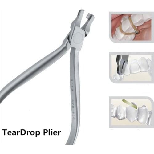 TEARDROP Dental Orthodontic Retainer Plier Teardrop Invisable Brace Bracket Clear Aligner Trainer Plier Thermal Forming