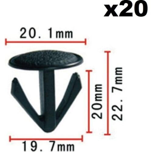20pcs For Honda Series Fixed buckle / Nylon Retainer Clip x20