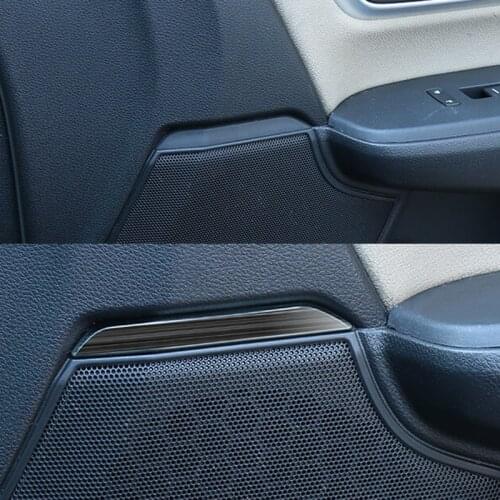 2017 2018 19 2020 For Honda CR-V CRV Car Door Speaker Stereo Audio Ring Strip Cover Trim Stainless Steel Interior Accessories