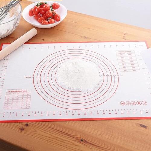 Large Silicone Kneading Dough Mat Non-Stick Kneading Pad Pastry Boards Surface Rolling Dough Mat Confectionery Pizza Board