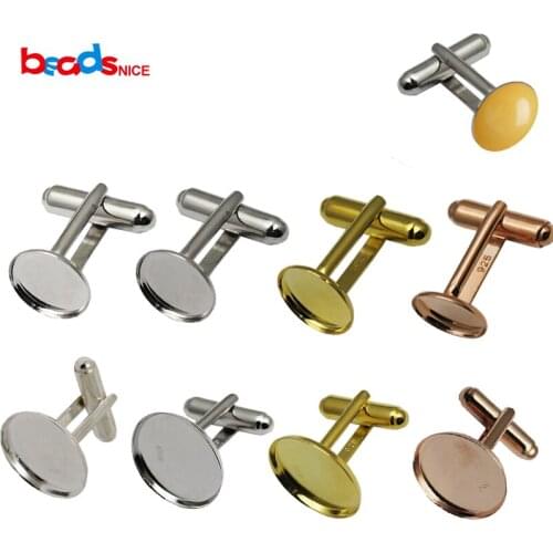 Beadsnice Solid 925 Sterling Silver Cufflinks Wholesale Factory Price French Cufflink Backs with 18mm Cuff link Blanks ID25014