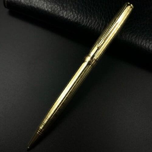Free Shipping Ballpoint Pen School Supplies Metal Ballpoint Signature Pen Stationery Refill Medium 0.5 mm Pens for Writing