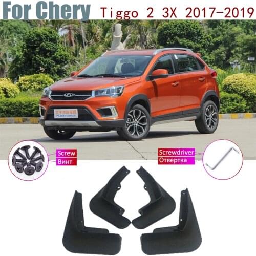 Front Rear Fender Mud Flaps Guard Splash Flap Mudguards Accessories Car Mudflap For Chery Tiggo 2 3X 2019 2018 2017