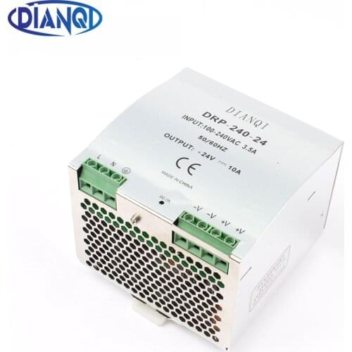 DIANQI Din rail power supply 240w 12V 24V 48V power suply 12v 240w ac dc converter DR-240-12 DR-240-24 DR-240-48 good quality