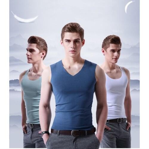 Mens Tank Tops Running Vest Fitness Sleeveless Undershirts Male Gym Tank Top Men Loose Sport Vest Plus Size Seamless vest