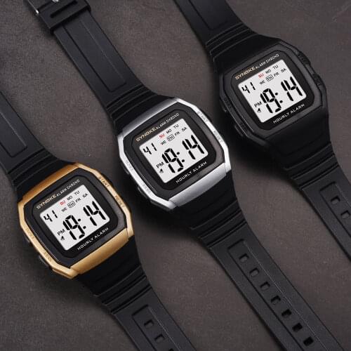 Mens Digital Watches Square LED Electronic Wristwatch Man Luxury Thin Waterproof Sport Watch For Men Hot Sale Relogio Masculino