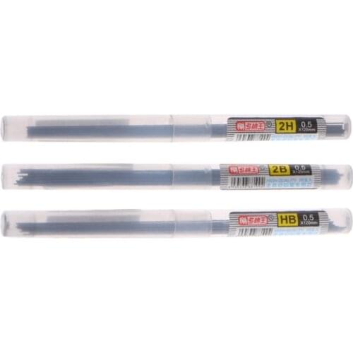 Wholesale HB/2B/2H Lead Refills Tube 0.5mm/0.7mm with Case for Mechanical Pencil