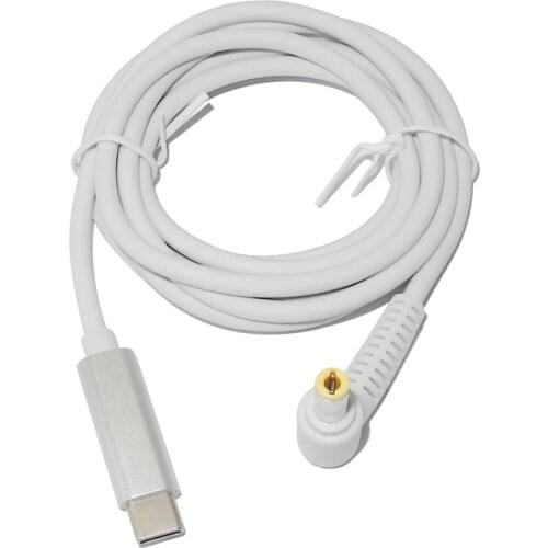 19V USB Type C Adapter Cable for Asus Lenovo Toshiba Laptop USB C to 5.5*2.5mm Male Plug Converter Laptop Power Charger Cable