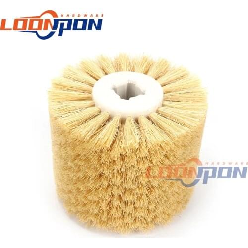 1 pc 120x100x20mm Sisal Bristles Polishing Waxing Wheel Brush for Annatto Rosewood Furniture Surface Mirror finish