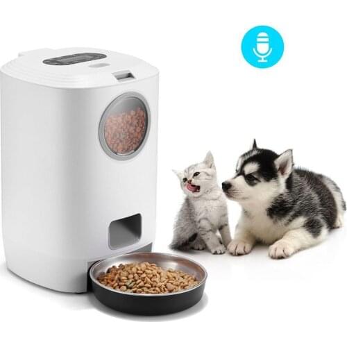 4.5L Automatic Pet Feeder Smart Cat Dog Food Dispenser Cat Feeding Bowl Container 1-4 Meal Voice Recorder And Timer #20
