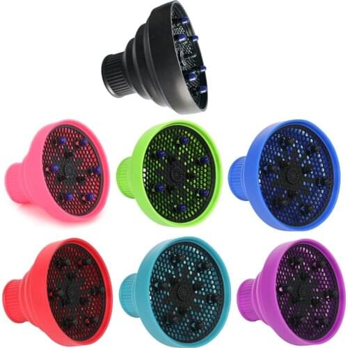 Hairdryer Diffuser Cover Silicone Collapsible Hairdryer Accessories Hairdressing Salon Tools