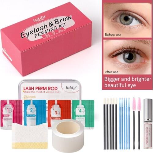 Lash&Brow Lift Kit Brow Sculpt Complete Set of Eyelash Extension Eyebrow Enhance Styling For Semi-Permanent Curling Perming