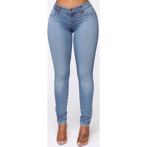 Slim Jeans For Women Skinny High Waist Woman Denim Pencil Pants Stretch Waist Slim Female Trousers Plus Size y2k 2021 Summer New