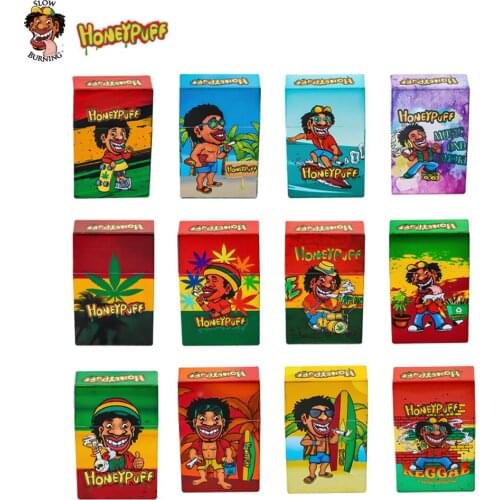 HONEYPUFF Mexican Holiday Style Plastic Cigarette Case Pocket Size 95mm*60mm Cigarette Tobacco Box Smoking Cigarettes Holder