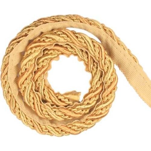 12mm Width 3Shares Twisted Rope Polyester Cords Colorful DIY Craft Braided String Drawstring Belt Accessories Home Decoration
