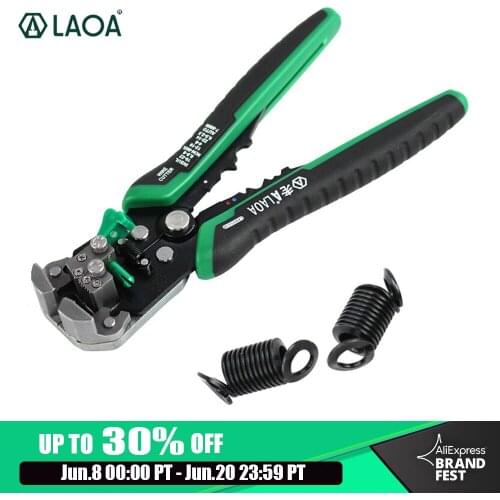 LAOA Professional Automatic Wire Stripper Tools Electrical Cable stripping Tools For Electrician Crimpping Made in Taiwan