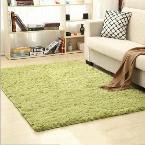 Anti-Skid Solid Carpets Plush Shaggy Faux Fur Area Rug Fluffy Blanket Soft Floor Mat Home Living Room Bedroom Carpet Alfombras
