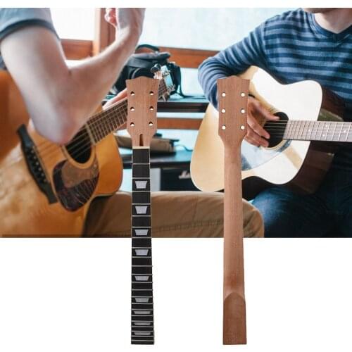 Adjustable 24.5 inches Electric Guitar Neck Mahogany Wood Guita Accessories Instrument for Electric Guitar Neck Replacement