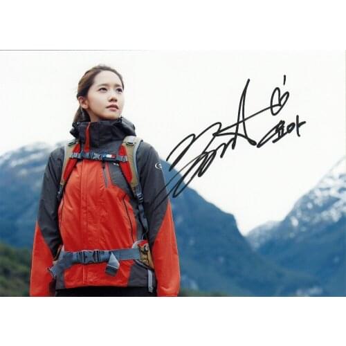 Hand signed SNSD Yoona autographed original photo 7 inches collection free shipping 032018G