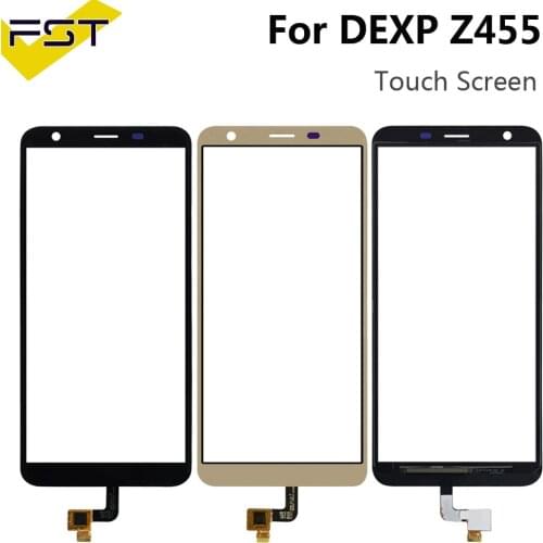 5.45 Inch For DEXP Z455 Touch Scree Digititer Sensor Touch Panel Glass With Tape Tools Black Gold Color