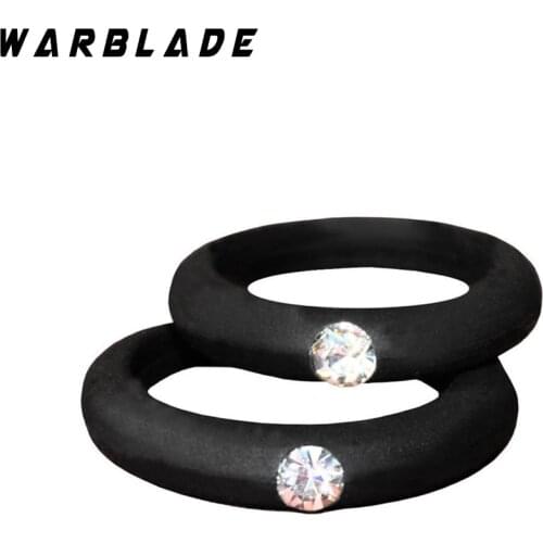 4-9 size Food Grade FDA Silicone Ring Hypoallergenic Crossfit Flexible Rubber Finger Rings With Rhinestone For Women Wedding 5mm