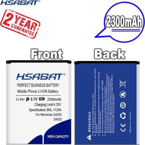 New Arrival [ HSABAT ] 2300mAh Replacement Battery for Micromax Q4202