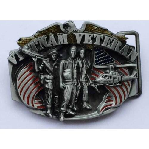 Vietnam Veterans Mens Belt Buckle SW-BY652 brand new condition suitable for 4cm wideth belt with continous stock