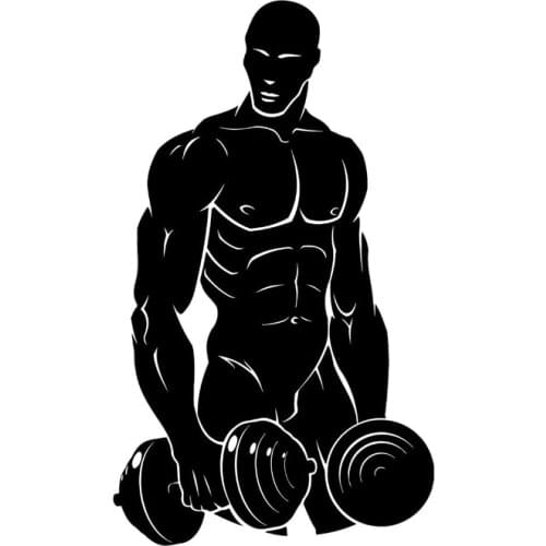 9.4CM*16CM Fashion Sports Weightlifting Fitness Vinyl Stickers Car Decal S9-0625