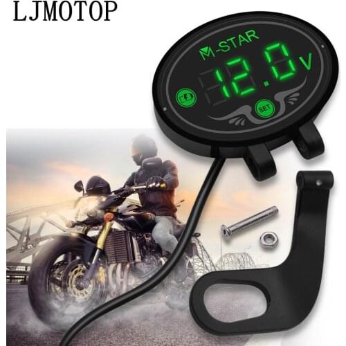 Super Waterproof Digital Panel Voltmeter Meter Tester Led Display For Aprilia TUONO V4R/FactoRy RSV MILLE / R RSV4/RSV4 FACTORY