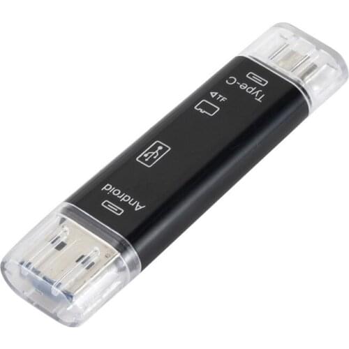 All in One Memory Card Reader For Android OTG Micro USB Type C USB C TF Card Reader Adapter for Android PC Laptop Computer