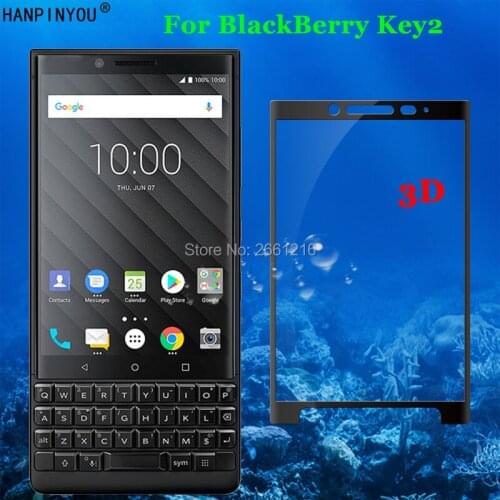 For BlackBerry Key 2 Two Key2 KEYtwo 4.5" 3D Full Coverage Curved Tempered Glass 9H Premium Screen Protector Film