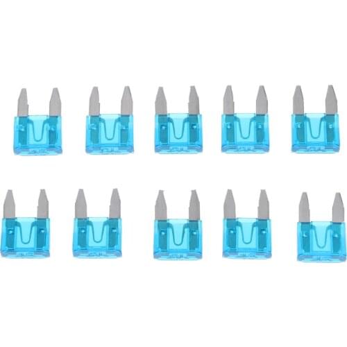 10 Pcs Car Blade Fuse Mini 15A Blade Fuses Univerial For Car Truck Trailer RV SUV Auto Quick Detection 17x11mm Car Accessories
