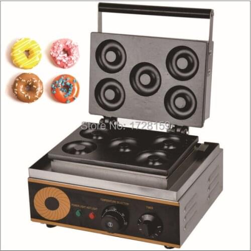 110V/ 220v Electric donut maker machine automatic donut maker with five donuts