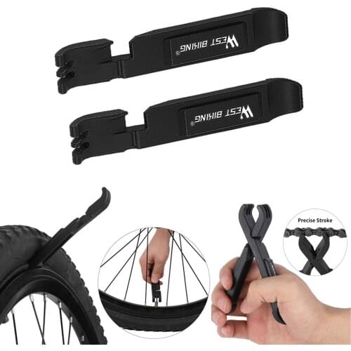 2x Bike Tire Lever Opener Tyre Puncture Repair Tool Chain Pliers Air Release