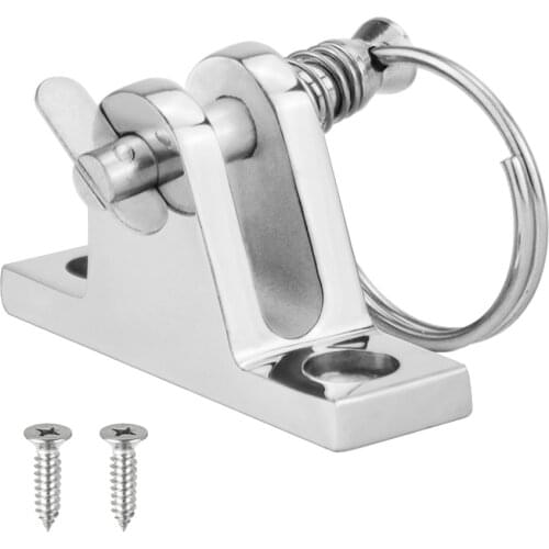 316 Stainless Steel Boat Bimini Top Fitting with Quick Release Pin