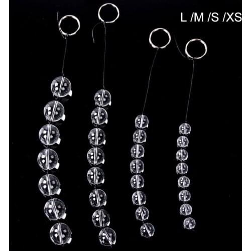 4 Sizes Glass Anal Beads Vaginal Balls Anal Plug Butt Sex Toys Chain Bead Sex Game Products