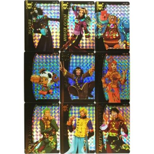 9pcs/set ONE PIECE 2020 Chinese Style Bronzing Toys Hobbies Hobby Collectibles Game Collection Anime Cards